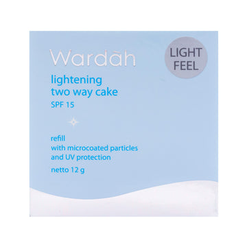 Wardah Lightening Powder Foundation Light Feel TWC Refill 04 Natural 12 G